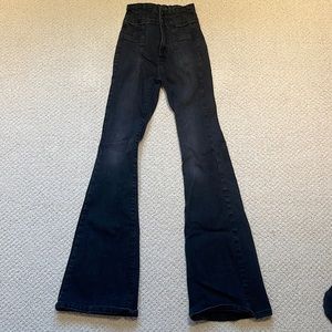 Free People Women’s Black Flare Jeans